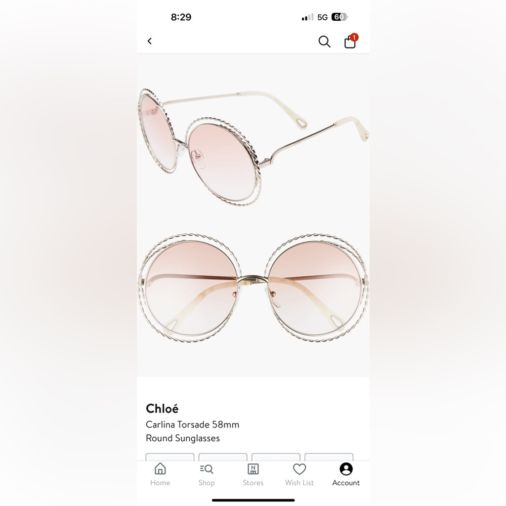 Authentic Chloe Sunglasses - Picture 6 of 8